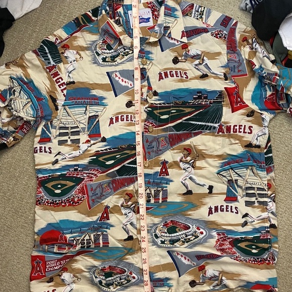Anaheim Angels Reyn Sports Vintage Button Up Shirt - Picture 7 of 7